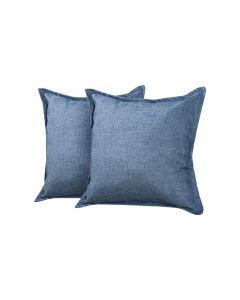 Kit 2 Almofadas Decorativas Bali Linho Azul Jeans