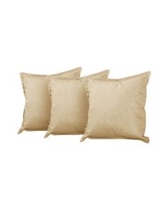 Kit 3 Almofadas Decorativas Bali Linho Dourado