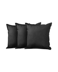 Kit 3 Almofadas Decorativas Bali Linho Marrom Escuro
