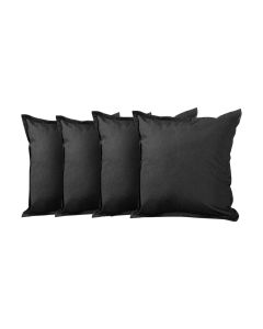 Kit 4 Almofadas Decorativas Bali Linho Marrom Escuro