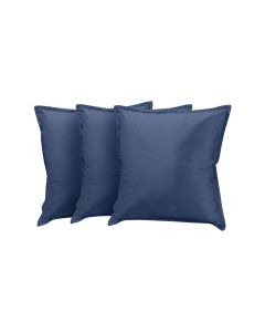Kit 3 Almofadas Decorativas Bali Veludo Azul 