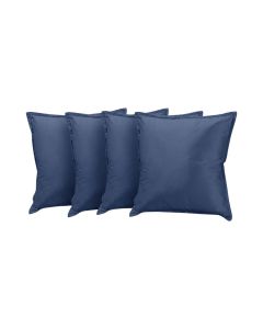 Kit 4 Almofadas Decorativas Bali Veludo Azul 