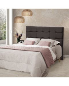 Cabeceira Cama Queen Estofada 1,60 - Maia Linho Marrom